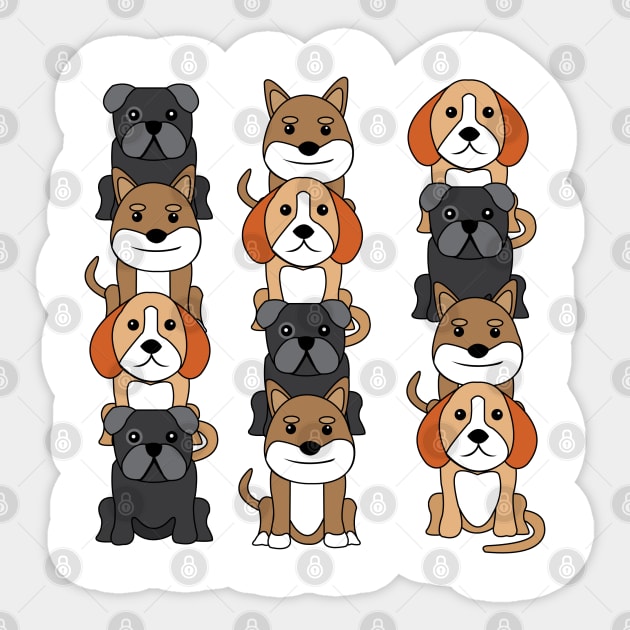 Dogs! Sticker by DickinsonDesign
